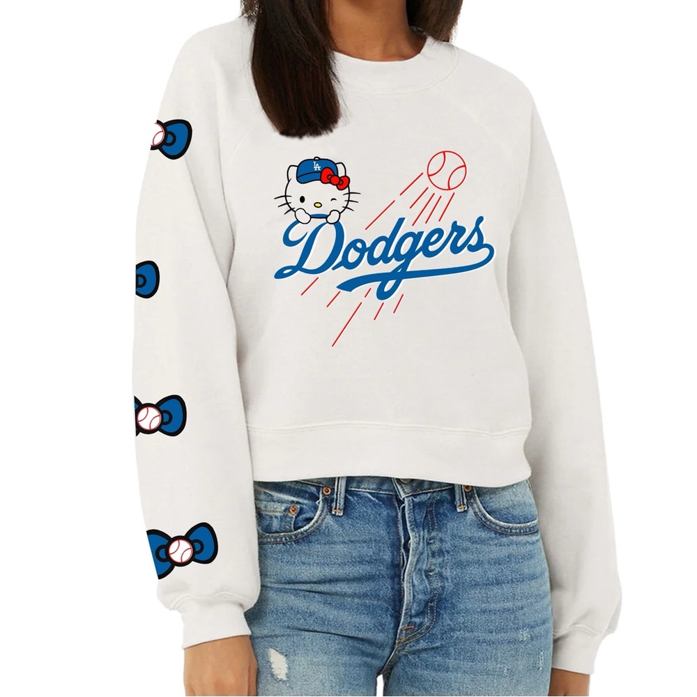Dodgers hello kitty crew next sweatshirt